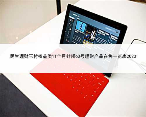 民生理财玉竹权益类11个月封闭63号理财产品在售一览表2023