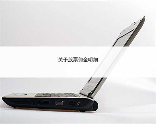 关于股票佣金明细